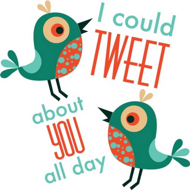 Picture of Tweet About You SVG File