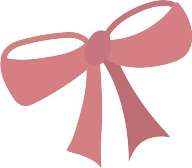 Picture of Pretty In Pink Bow SVG File