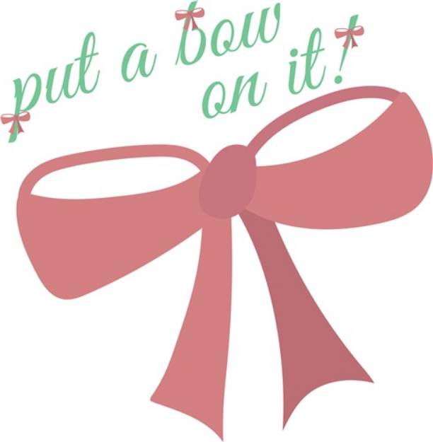 Picture of Pink Bow SVG File