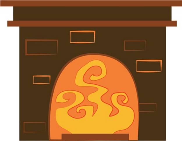 Picture of Cozy Fireplace SVG File