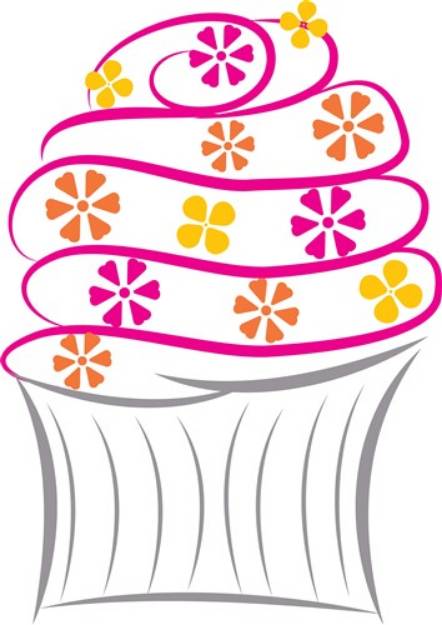 Picture of Cup Cake SVG File