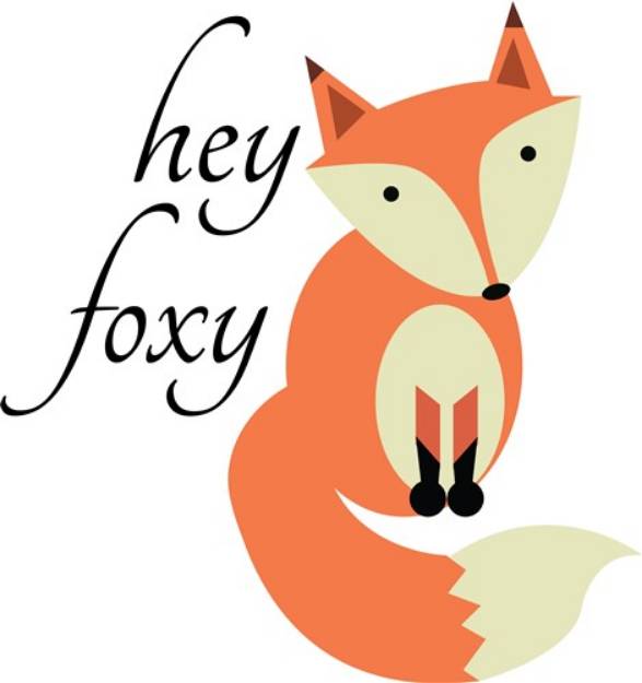 Picture of Hey Foxy SVG File