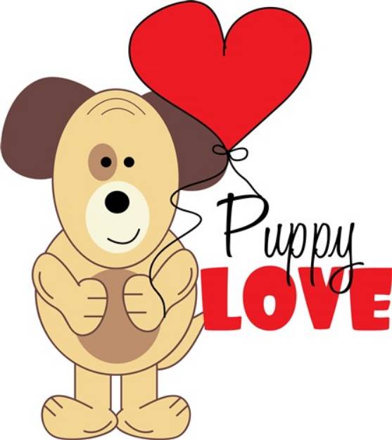 Picture of Puppy Love SVG File