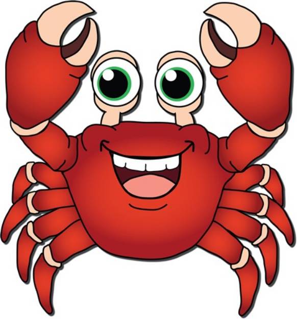 Picture of Happy Crab SVG File