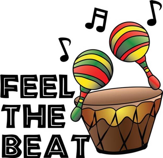 Picture of Feel The Beat SVG File