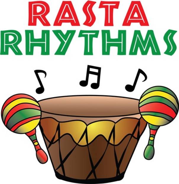 Picture of Rasta Rhythms SVG File