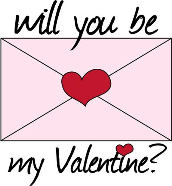 Picture of Be My Valentine SVG File