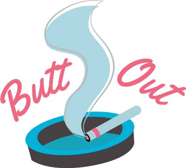 Picture of Butt Out SVG File