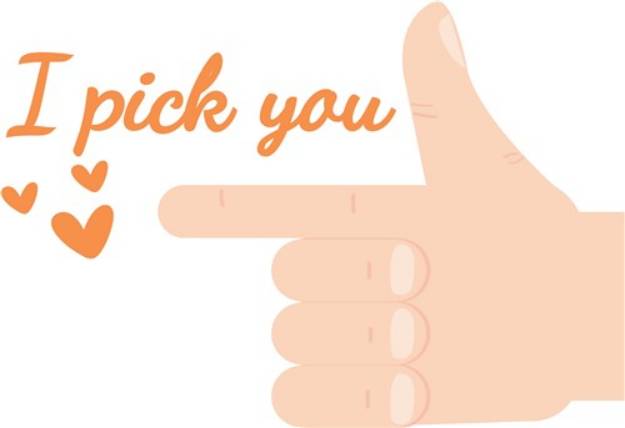 Picture of I Pick You SVG File