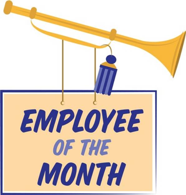 Picture of Employee Of Month SVG File