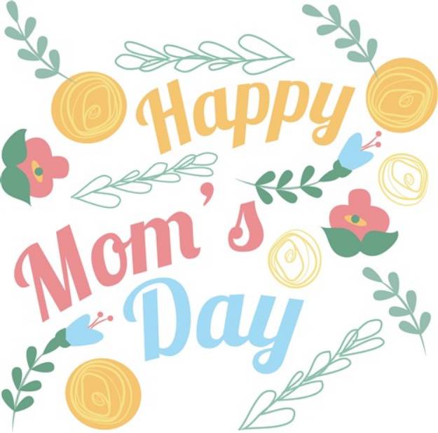 Picture of Happy Moms Day SVG File