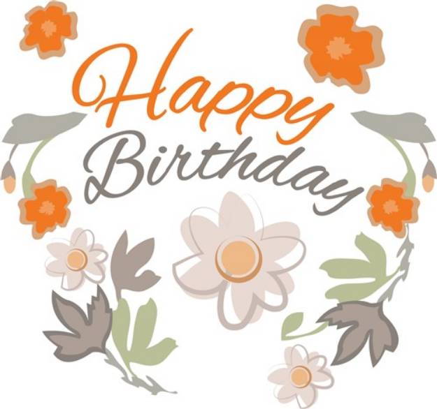 Picture of Happy Birthday SVG File