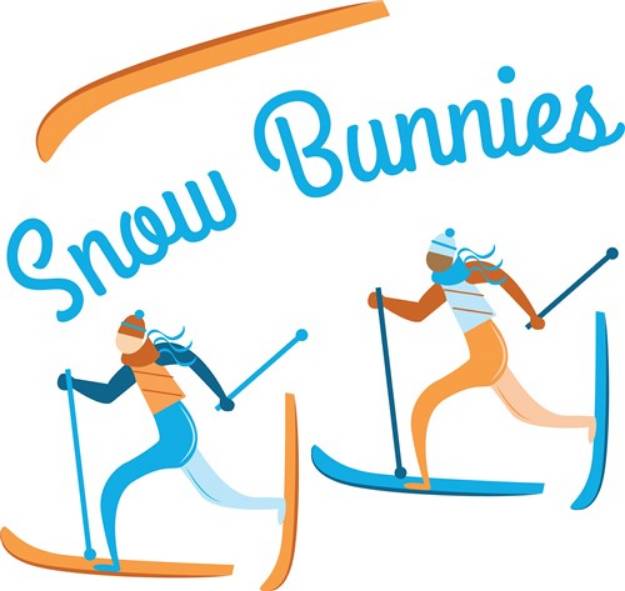 Picture of Snow Bunnies SVG File