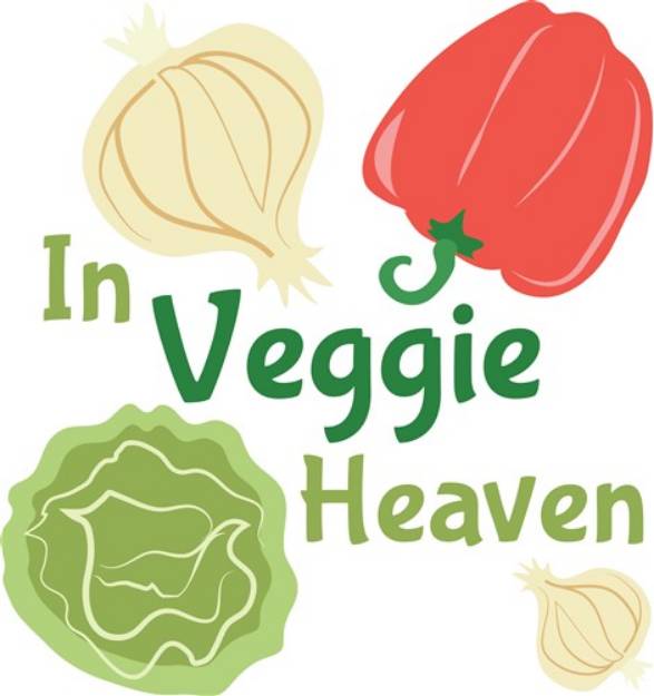 Picture of Veggie Heaven SVG File