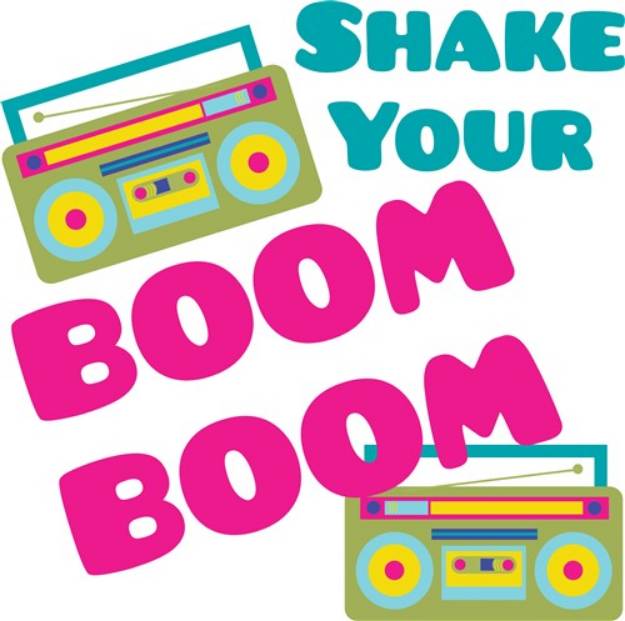 Picture of Shake Your Boom SVG File