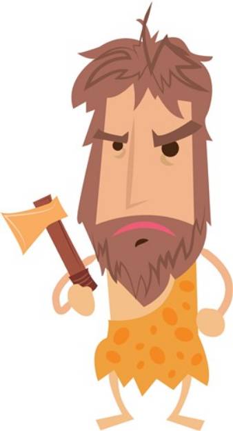 Picture of Cave Man SVG File