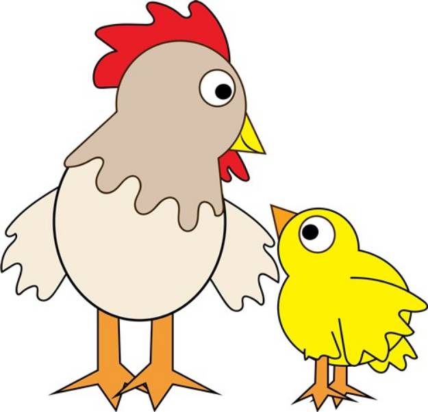 Picture of Chickens SVG File