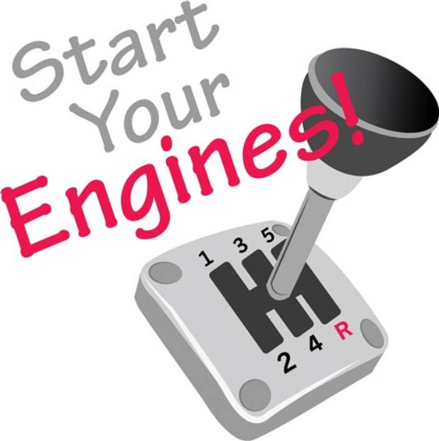 Picture of Start Your Engines SVG File