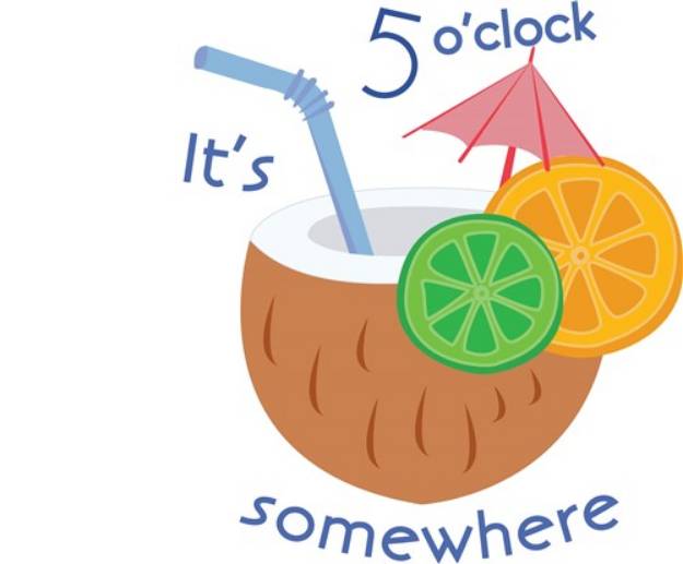 Picture of 5 Oclock Somewhere SVG File