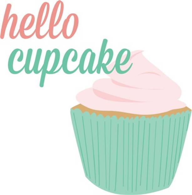 Picture of Hello Cupcake SVG File