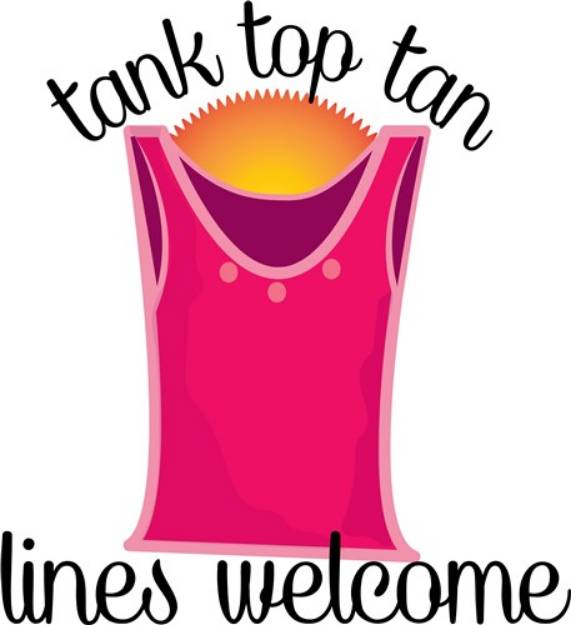 Picture of Tank Top Tan SVG File