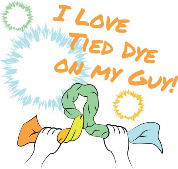 Picture of Love Tied Dye SVG File