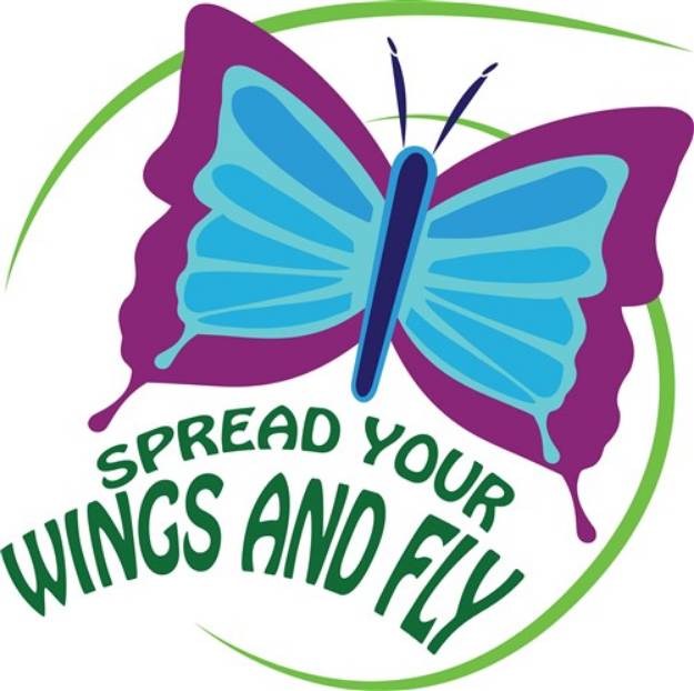 Picture of Spread Your Wings SVG File