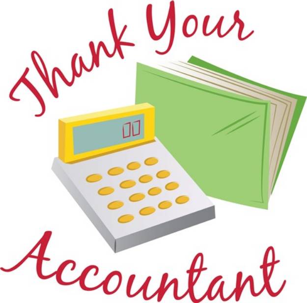 Picture of Thank Accountant SVG File