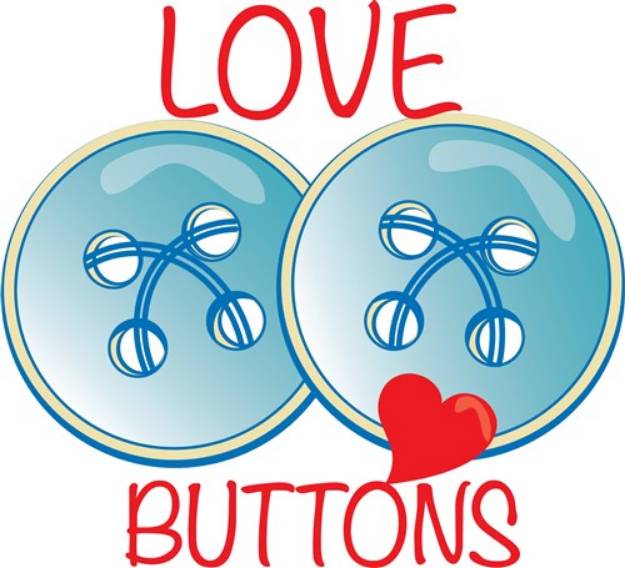 Picture of Love Buttons SVG File