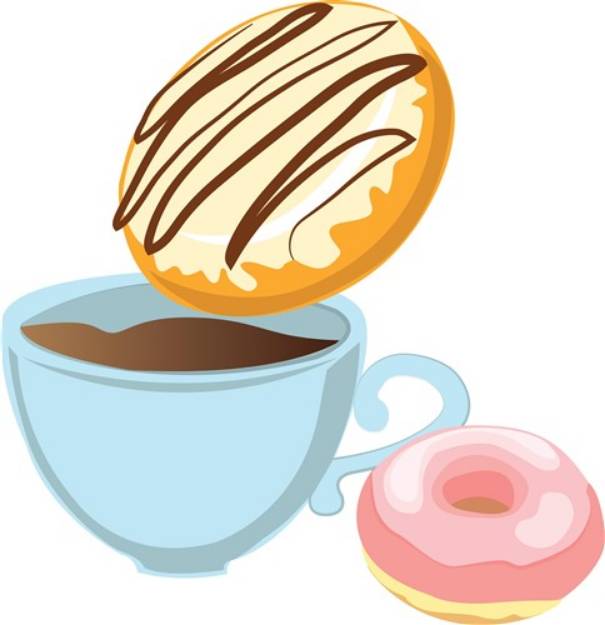 Picture of Donut Dunk SVG File