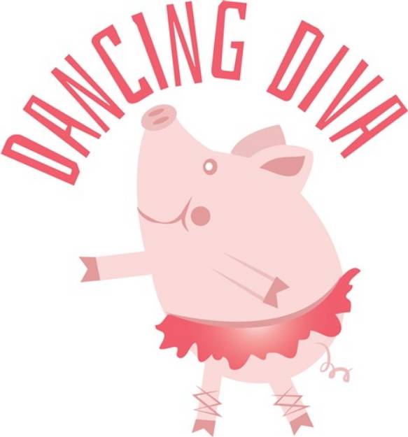 Picture of Dancing Diva SVG File