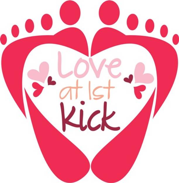 Picture of Love At 1st Kick SVG File