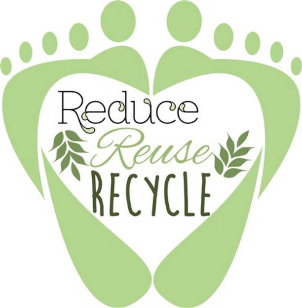 Picture of Reduce Reuse Recycle SVG File