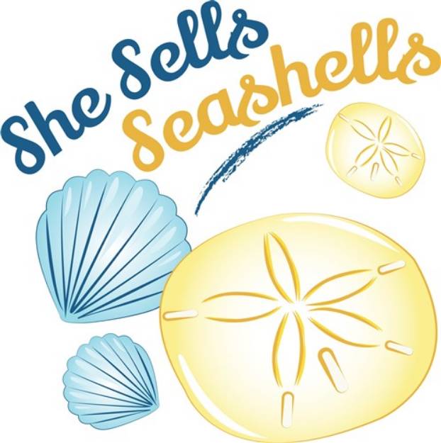 Picture of She Sells Seashells SVG File