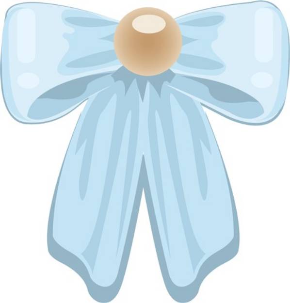 Picture of Blue Bow SVG File