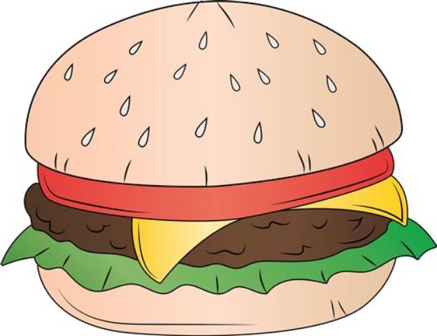 Picture of Cheese Burger SVG File