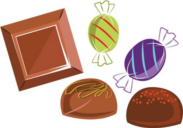 Picture of Chocolates & Candies SVG File