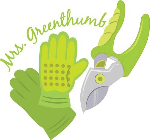 Picture of Mrs Greenthumb SVG File