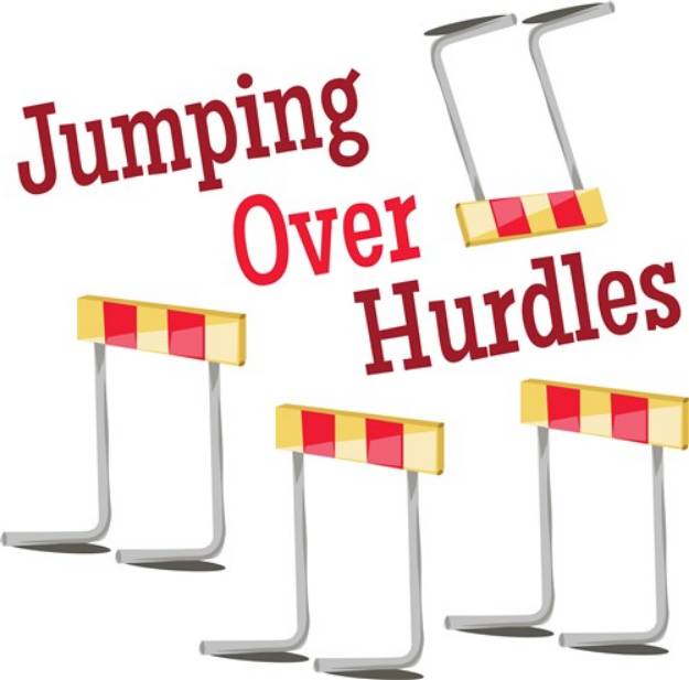 Picture of Jumping Hurdles SVG File