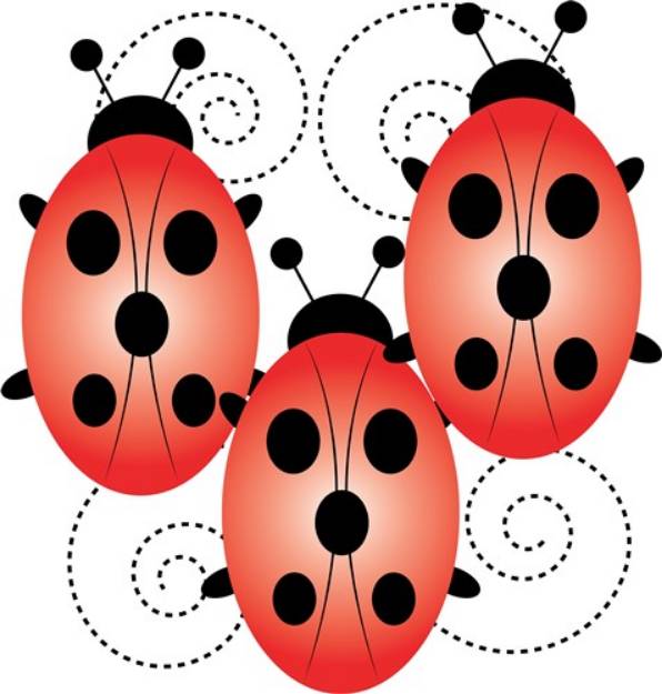 Picture of Ladybugs SVG File