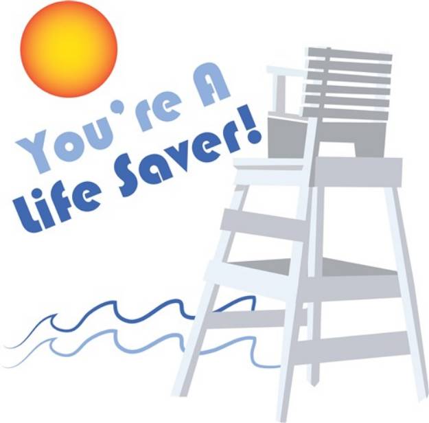 Picture of A Life Saver SVG File