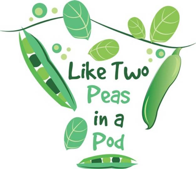 Picture of Peas In A Pod SVG File