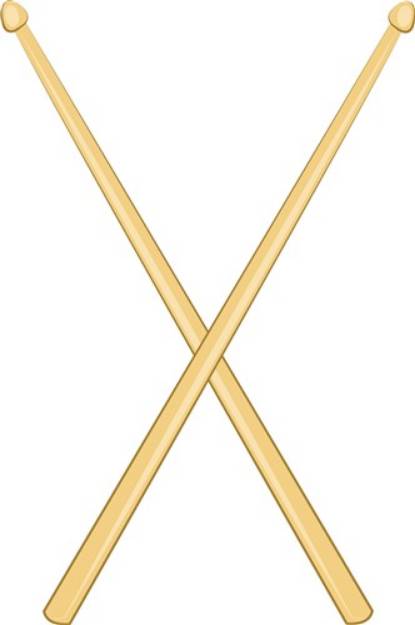 Picture of Drum Sticks SVG File