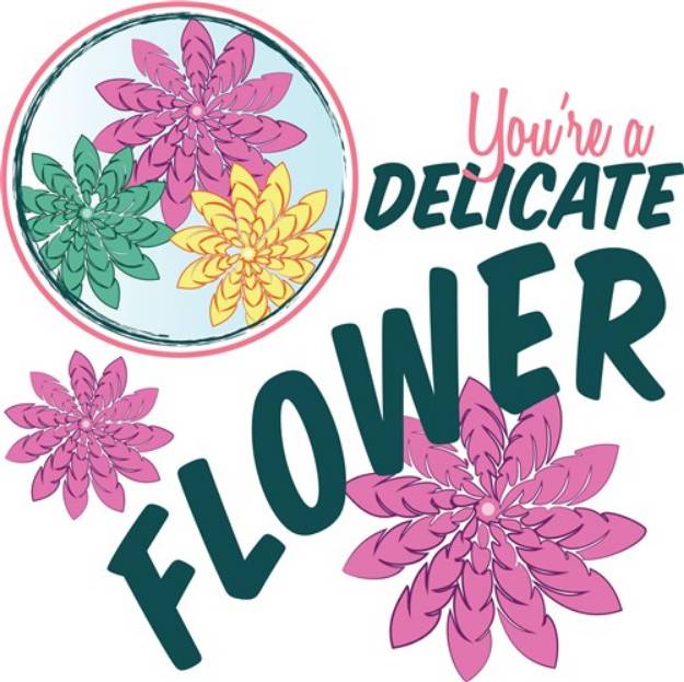 Picture of Delicate Flower SVG File