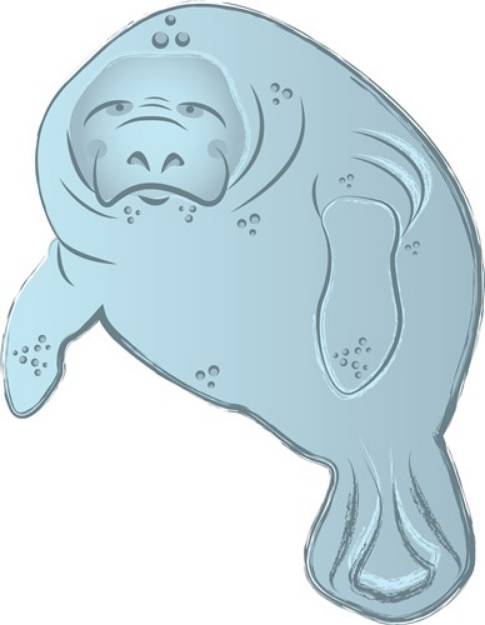 Picture of Manatee SVG File
