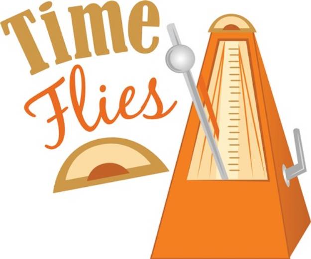 Picture of Time Flies SVG File