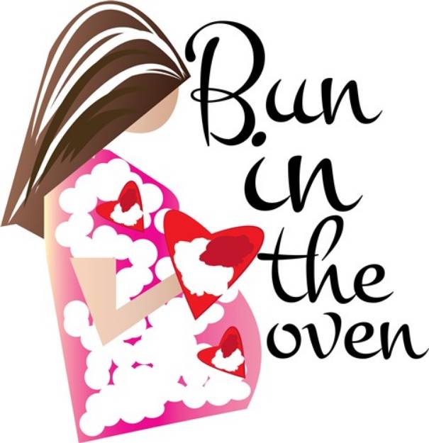 Picture of Bun In Oven SVG File