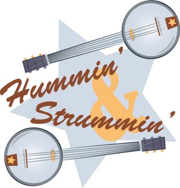 Picture of Hummin & Strummin SVG File