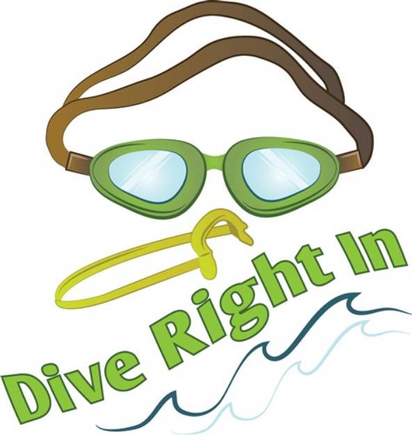 Picture of Dive Right In SVG File