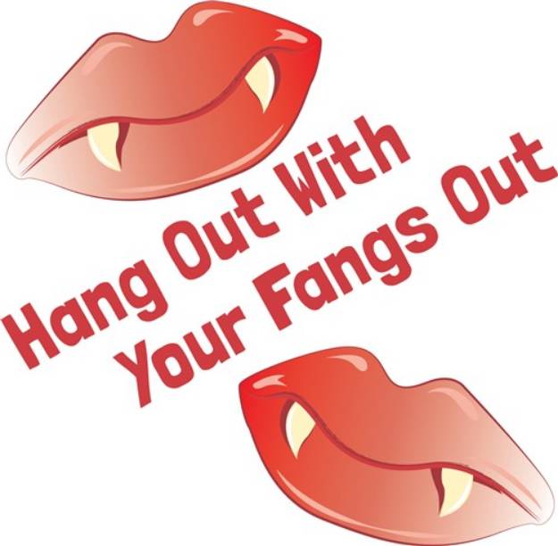 Picture of Fangs Out SVG File